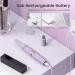 Nose Hair Trimmer for Women - 2 in 1 Painless Eyebrow & Facial Hair Remover | USB Rechargeable | Easy to Clean | Double Edged Blades | Purple - Buy Online on GoSupps.com