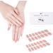 Shop Danni & Toni Shimmering Sands Gel Nail Films | Pink Silver Monochrome Glossy Nail Stickers - 28 Semi-Hardened Nail Wraps - Buy Online on GoSupps.com