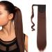 Straight Wrap Around Ponytail Clip In Hair Extensions 23" Inch/58CM Silky One Piece Long Hairpiece For Women Beauty - Dark Auburn 23 Inch Dark Auburn