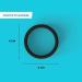 Levani 50s Hair Tie Set | High-Quality Cotton Rubber Bands for Men & Women | 50 Pieces Black 4 cm | Durable & Stylish Hair Accessories - Buy Online on GoSupps.com