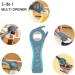 5-in-1 Glass Opener Gripper Kit | Easy Bottle Opener for Children & Seniors | Arthritis-Friendly Silicone Hand Aid - Blue - Buy Online on GoSupps.com