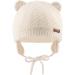 XIAOHAWANG Baby Earflap Beanie Hat Set - Soft Knit Beanies for Infant Boys & Girls 6-18 Months - Cute Bear Design - Autumn/Winter 3pcs - Buy Online on GoSupps.com