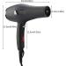 2000W Hair Dryer Hot and Cold Blow Dryer Hair Styling Dryer Adjustable 5 Temperature Files Hair Styling Tool with 2 Nozzle for Home and Salon(US Plug) - Buy Online on GoSupps.com