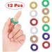 Lankater 12pcs Spiky Sensory Finger Massage Rings | Fidget Toy for Kids Teens & Adults - Acupressure Relief | Random Colors - Buy Online on GoSupps.com