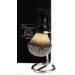 Luxury Shaving Brush Gift Set - Haryali London | Synthetic Hair Steel & Chrome Handle - Perfect Gift for Him - Buy Online on GoSupps.com