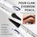 Eyebrow Pencil with 4 Fork Tip Long-Lasting Eyebrow Smudge-Resistant Pencil Waterproof Brow Pen 3D Microblading Brow Tint Pens for Makeup Beginners Stays (4 Colors) - Buy Online on GoSupps.com
