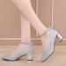 BEAUTYVAN Womens Latin Dance Shoes - Mid-High Heels, Breathable & Comfortable - Silver 5 Wide - Buy Online on GoSupps.com