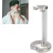 Premium Zinc Alloy Shaver Stand - Sturdy Men's Shaving Stand for Bathroom | Exquisite Silver Design - Buy Online on GoSupps.com