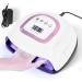 UV LED Nail Lamp 220W Gel Nail Lamps 57 LED Beads Quick-Drying Gel Curing Lamp Nail Dryer for Gel Nails Gel Polish Light for Home Salon with Auto Sensor 4 Timers 10/30/60/99S White