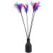 5pcs Cat Feather Toys Cat Wand Interactive Stick Toy Wire Chaser Wand Interactive Feather Cat Toy for Cat Kitten Pet (63cm) - Buy Online on GoSupps.com
