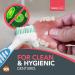 Denture Toothbrush 2-Pack | Soft Bristles, Easy Grip Handle | Dual Angled Heads for Denture & Retainer Cleaning - Buy Online on GoSupps.com