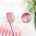 Zumaha Compact Toothbrushes - Ergonomic Travel Toothbrush Set for Men & Women | 10 Medium-Hard Bristle Brush Heads - Buy Online on GoSupps.com