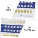 Buy Healifty 20-Piece Tooth Color Scale Set | PVC Bleached Color Chart for Accurate Tooth Shade Matching - Buy Online on GoSupps.com