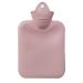 Hot Water Bottle 500ML Natural Rubber Mini Hot Water Bag 0.5L Comfort Warmth Leak Proof Water Bottle for Cozy Night Pain Relief Waist Back Neck Legs Shoulders Back & Feet Warmer (Pink) Pink Medium