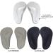 Arch Support Shoe Inserts for Women - 12 Gel Foot Arch Supports for Plantar Fasciitis Relief - Reusable Arch Pads in Black, Beige, Clear - 12 Count Pack - Buy Online on GoSupps.com