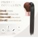 S-noilite 26 inch Straight Ponytail Clip in Hair Extension - Natural Black Wrap Around Hairpiece for Women - Buy Online on GoSupps.com