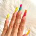 YoYoee Long Fake Nails Tips-Coffin Press on Nails Pink Acrylic Ballerina False Nails for Women and Girls 24Pcs (gorgeous1) A gorgeous1 - Buy Online on GoSupps.com