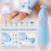 PhantomSky Baby Healthcare and Grooming Kit 20 in 1 Electric Nail Trimmer Set - Blue | Nursery Care Set for Newborns and Toddlers | Travel Essential Haircut Tools - Buy Online on GoSupps.com