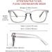 Cyxus Blue Light Filter Glasses - Anti-Blue Light Eyewear for Laptops Smartphones & Tablets - 8082 Bright Gray - Buy Online on GoSupps.com