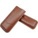 Portable Cigar Case Leather Cigar Holder Case with Cutter Humidor Travel Box Portable Cigar Accessory - Buy Online on GoSupps.com
