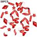 dijiusidy 50 Pieces Glass Crystal Set Eye-catching Personalized Nail Art Rhinestones DIY Handcraft Manicure Accessories for Card Making Bright Red - Buy Online on GoSupps.com