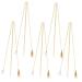 BUTIFULSIC 5sets Bamboo Ear Cleaning Tools Comfortable Ear Wax Removal Sticks for Safe and Gentle Cleaning for Teens and Adults Compact Design for Easy Use