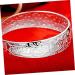 COLLBATH Open Bracelet Bracelets for Women Lotus Open Bangle Delicate Sturdy Silver Plated Carved Bracelet Bangle Jewelry for Ladies - Buy Online on GoSupps.com