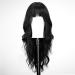 EMMOR Black Wavy Long Curly Wig with Bangs - Heat Resistant Synthetic Fiber, Natural Look - Buy Online on GoSupps.com