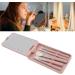Travel Makeup Brush Set Rotatable LED Light Mirror Makeup Brushes Foundation Powder Blending Concealer Eye Shadows Blush Makeup Brush Kit for Home Dormitory Travel - Buy Online on GoSupps.com