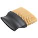 Neck Duster Brush Soft Comfortable Neck Face Duster Professional Frosted Concave Handle for Long Term Use(light yellow)