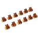12x Mini Hair Clips - Brown Hair Grippers for Women | Claw Clips & Hair Styling Accessories - Buy Online on GoSupps.com