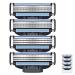 4 pieces of razor blades for men manual razor blade men's rasier blades razor blades wet razor men 4 replacement blades comfortable and comfortable for shaving of men
