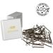 HAARallerliebst 50 Mini Hair Clips Bobby Pins - Brown 3.4cm in Pink Box | International Shipping - Buy Online on GoSupps.com