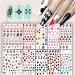 Penugo 10 Sheets Self-Adhesive Poker Nail Art Stickers  Playing Card Pattern Nail Decals for Nail Art DIY Design  Geometric Numbers Letter Style Manicure Decorations Sticker for Women/Girls