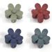 MiDoDo Hawaiian Flower Hair Clips for Women 4 Pack Flower Hair Claw Clips Plumeria Claw Clips for Thin Hair Large Claw Clips for Thick Hair Beach Tropical Hair Accessories for Girls Basic