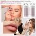 dinio 50 Count Microblading Pens Manual Eyebrow Pencils Microblading Supplies Aluminum Microblading Hand Tools for Cosmetics A Silver&pink - Buy Online on GoSupps.com