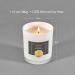 Large Vanilla Candle Organic/Vegan Scented Soy Wax (280g/60hrs) - Serenity Smooth Blend | Gift for Women & Men | Home Supplys Vanilla & Jasmine - Pack of 1 - Buy Online on GoSupps.com