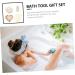 Buy 5 Sets Bath Accessories - Bath Scrubber Gloves & Body Clean Tools for Ultimate Relaxation - Buy Online on GoSupps.com
