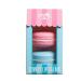 Tinc Box of 2 scented moisturizing lip balms - Macaron shape (blue)