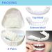 Dazzluxe 2 Pair Sneering Teeth | Top & Lower Immediate Veneers | Temporary Cosmetic Tooth Whitening for Men & Women - Shop Now! - Buy Online on GoSupps.com