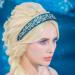Flayem Rhinestone Headband Sparkly Crystal Headband Glitter Heart Paddle Wide Hairband Gorgeous Banquet Hair Hoop Accessories for Women and Girls (Blue Crystal) - Buy Online on GoSupps.com