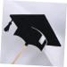 Alipis 18 Pcs Cupcake Topper Graduation Cap Topper Blaclight Party Supplies Blacklig Ken Doll Clothes Graduation Hats DIY Scratch off Cards Noire Cupcakes Graduation Cake Topper Props - Buy Online on GoSupps.com