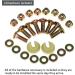 Snowblower Slide Shoes Skid Shoe (2 Pack) with Mounting Hardware - Universal MTD Snow Thrower - Buy Online on GoSupps.com
