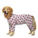 Rehabilitation suit for medium-sized and large dogs after operations breathable full cover dog body body one-piece pajamas cone-e collar alternative surgical abdominal wounds and skin protection 36 Strawberry