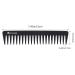 HYOUJIN 601 Black Carbon Wide Tooth Detangling Comb - Heat Resistant - Ideal for Long, Wet, Straighten, Curly Hair - Cutting Set - Buy Online on GoSupps.com