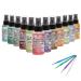 Tim Holtz Distress Oxide Ink Spray 12 Bottle Set Bundle Release 5 Winter with Project Detail Sticks