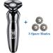 Men's Electric Shaver - 3 in 1 Rotary Razor & Trimmer | Cordless Waterproof & USB Rechargeable - Buy Online on GoSupps.com