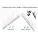 Metal Bird Spikes for Small Birds & Pigeons - Stainless Steel Anti-Nesting Deterrent 11ft (10 Pack) - Buy Online on GoSupps.com