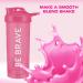Be Brave Protein Shaker Bottle 700ml - 2 Pack BPA-Free Mixer Ball & Airtight Lid for Smooth Shakes - Pink - Buy Online on GoSupps.com