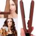 20W Brown Mini Ceramic Flat Iron & Curler - Travel-Friendly Hair Straightener for Perfect Styles - Buy Online on GoSupps.com